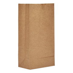 GEN - Paper Bags; Type: Grocery Bag ; Color: Kraft ; Size: 6-1/8 x 4-1/8 x 12-7/16 ; Material: Paper - Exact Tool & Supply