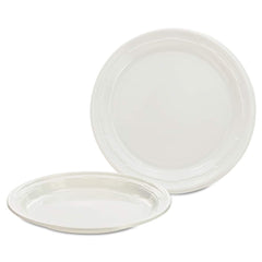 DART - Paper & Plastic Cups, Plates, Bowls & Utensils; Breakroom Accessory Type: Plates ; Breakroom Accessory Description: Dinnerware-Plate; Plastic ; Color: White - Exact Tool & Supply