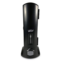 WeGo - Paper & Plastic Cups, Plates, Bowls & Utensils; Breakroom Accessory Type: Cutlery Bin ; Breakroom Accessory Description: Utensil Dispensers-Tower-Fork ; Color: Black - Exact Tool & Supply