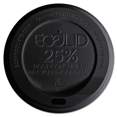 ECO PRODUCTS - Paper & Plastic Cups, Plates, Bowls & Utensils; Breakroom Accessory Type: Hot Cup Lid ; Breakroom Accessory Description: Cup Lids-Hot Cup ; Color: Black - Exact Tool & Supply