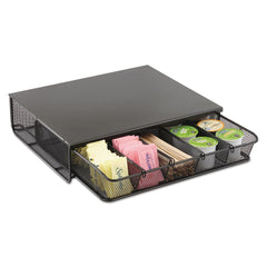 Safco - Coffee, Tea & Accessories; Breakroom Accessory Type: Coffee Condiment/Cup Organizer ; Breakroom Accessory Description: Condiment Organizers-Coffee Condiment Station ; Color: Black - Exact Tool & Supply