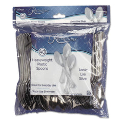 WNA - Paper & Plastic Cups, Plates, Bowls & Utensils; Breakroom Accessory Type: Teaspoon ; Breakroom Accessory Description: Utensils-Disposable Teaspoon ; Color: Silver - Exact Tool & Supply
