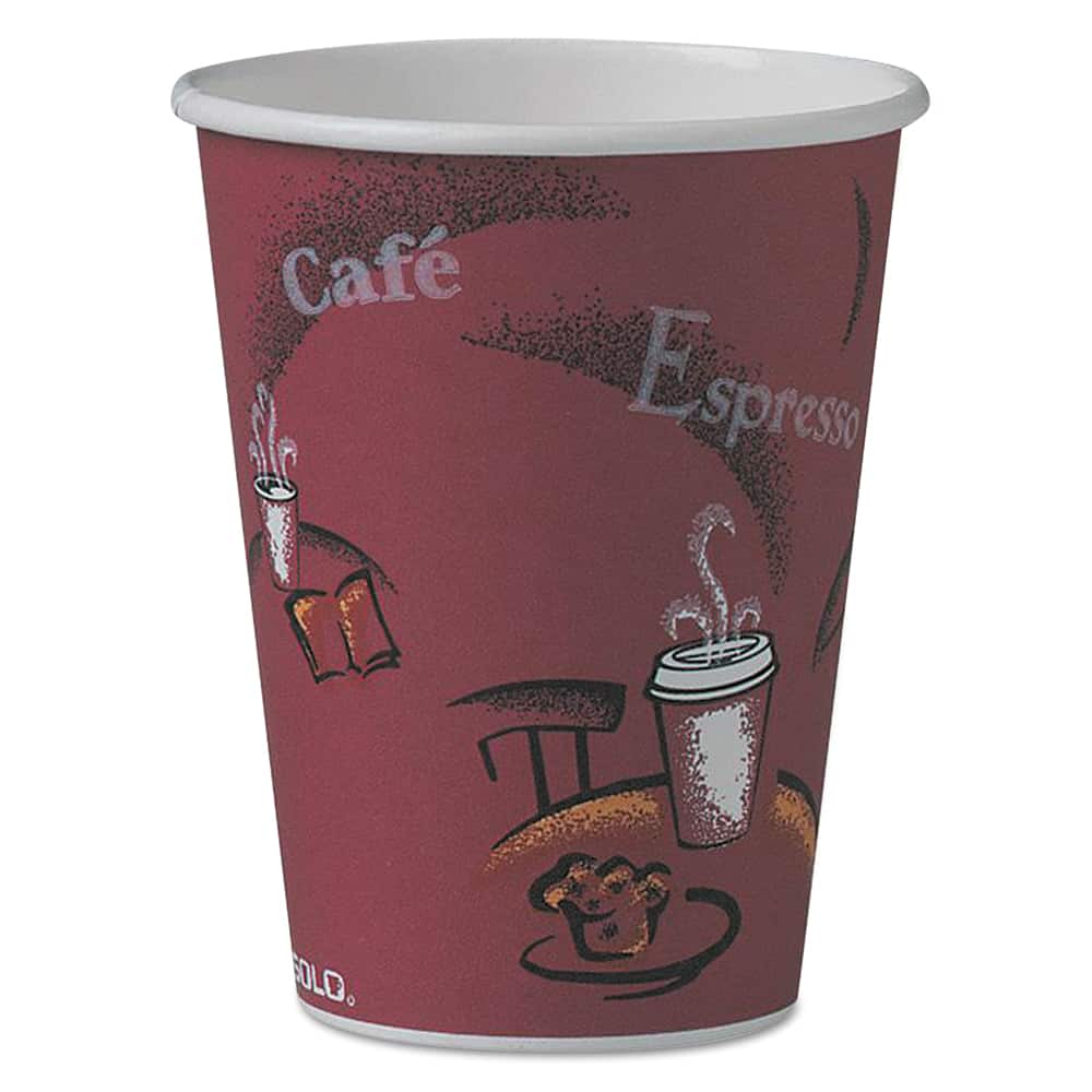 DART - Paper & Plastic Cups, Plates, Bowls & Utensils; Breakroom Accessory Type: Paper Cups ; Breakroom Accessory Description: Cups-Hot Drink; Paper ; Color: Maroon - Exact Tool & Supply