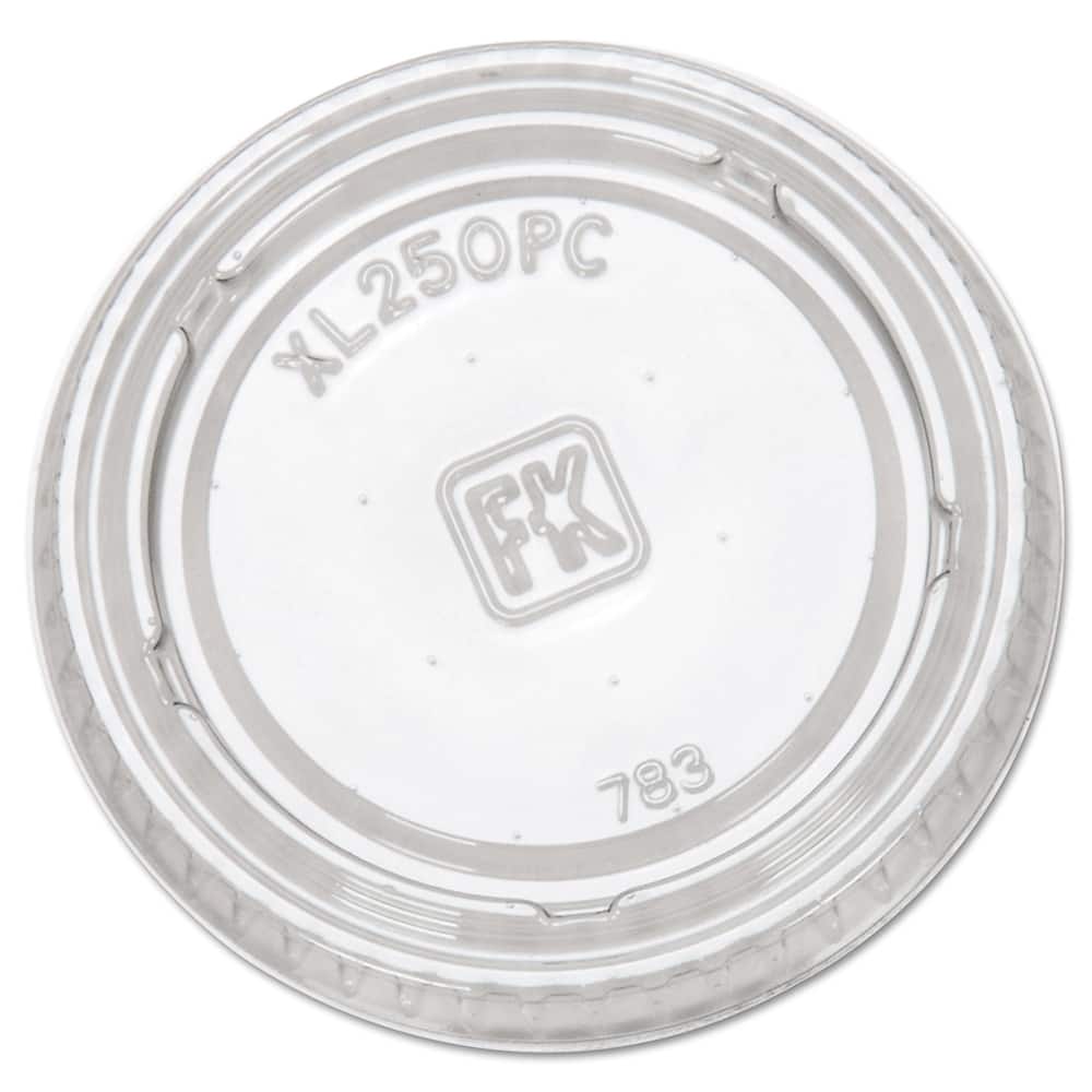 Fabri-Kal - Paper & Plastic Cups, Plates, Bowls & Utensils; Breakroom Accessory Type: Portion Cup Lids ; Breakroom Accessory Description: Cup Lids-Portion Cup ; Color: Clear - Exact Tool & Supply