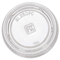 Fabri-Kal - Paper & Plastic Cups, Plates, Bowls & Utensils; Breakroom Accessory Type: Portion Cup Lids ; Breakroom Accessory Description: Cup Lids-Portion Cup ; Color: Clear - Exact Tool & Supply
