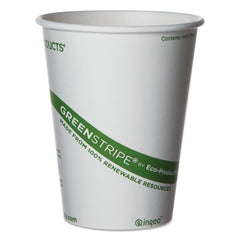 ECO PRODUCTS - Paper & Plastic Cups, Plates, Bowls & Utensils; Breakroom Accessory Type: Paper Cups ; Breakroom Accessory Description: Cups-Hot Drink; Paper ; Color: White/Green - Exact Tool & Supply