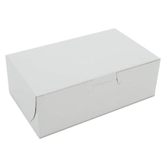 SCT - Food Containers; Type: Bakery Box ; Shape: Rectangular ; Volume Range: Smaller than 64 oz. ; Height (Decimal Inch): 2.000000 ; Diameter/Width (Decimal Inch): 6.2500 ; Length (Decimal Inch): 3.7500 - Exact Tool & Supply