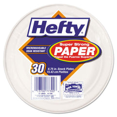 Hefty - Paper & Plastic Cups, Plates, Bowls & Utensils; Breakroom Accessory Type: Plates ; Breakroom Accessory Description: Dinnerware-Plate; Paper ; Color: White - Exact Tool & Supply
