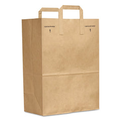 GEN - Paper Bags; Type: Grocery Bag ; Color: Kraft ; Size: 12 x 7 x 17 ; Material: Paper - Exact Tool & Supply