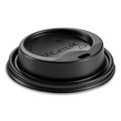 Huhtamaki - Paper & Plastic Cups, Plates, Bowls & Utensils; Breakroom Accessory Type: Hot Cup Lid ; Breakroom Accessory Description: Cup Lids-Hot Cup Dome ; Color: Black - Exact Tool & Supply