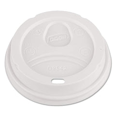 Dixie - Paper & Plastic Cups, Plates, Bowls & Utensils; Breakroom Accessory Type: Hot Cup Lid ; Breakroom Accessory Description: Cup Lids-Hot Cup ; Color: White - Exact Tool & Supply