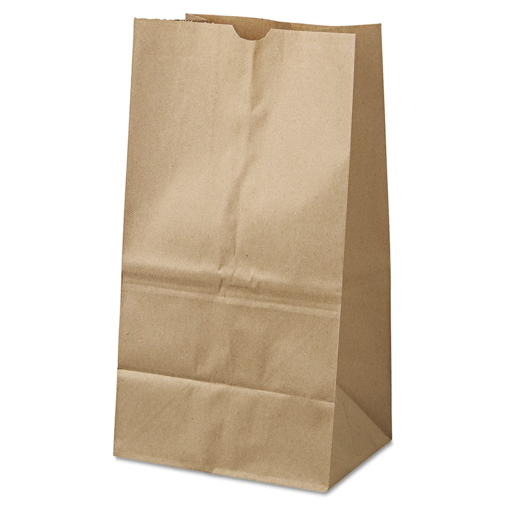 GEN - Paper Bags; Type: Grocery Bag ; Color: Kraft ; Size: 8-1/4 x 6-1/8 x 15-7/8 ; Material: Paper - Exact Tool & Supply