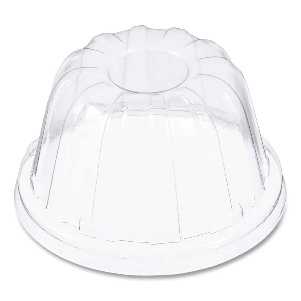 DART - Paper & Plastic Cups, Plates, Bowls & Utensils; Breakroom Accessory Type: Cold Cup Lid ; Breakroom Accessory Description: Cup Lids-Cold Cup Dome ; Color: Clear - Exact Tool & Supply