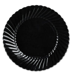 WNA - Paper & Plastic Cups, Plates, Bowls & Utensils; Breakroom Accessory Type: Plates ; Breakroom Accessory Description: Dinnerware-Plate; Plastic ; Color: Black - Exact Tool & Supply