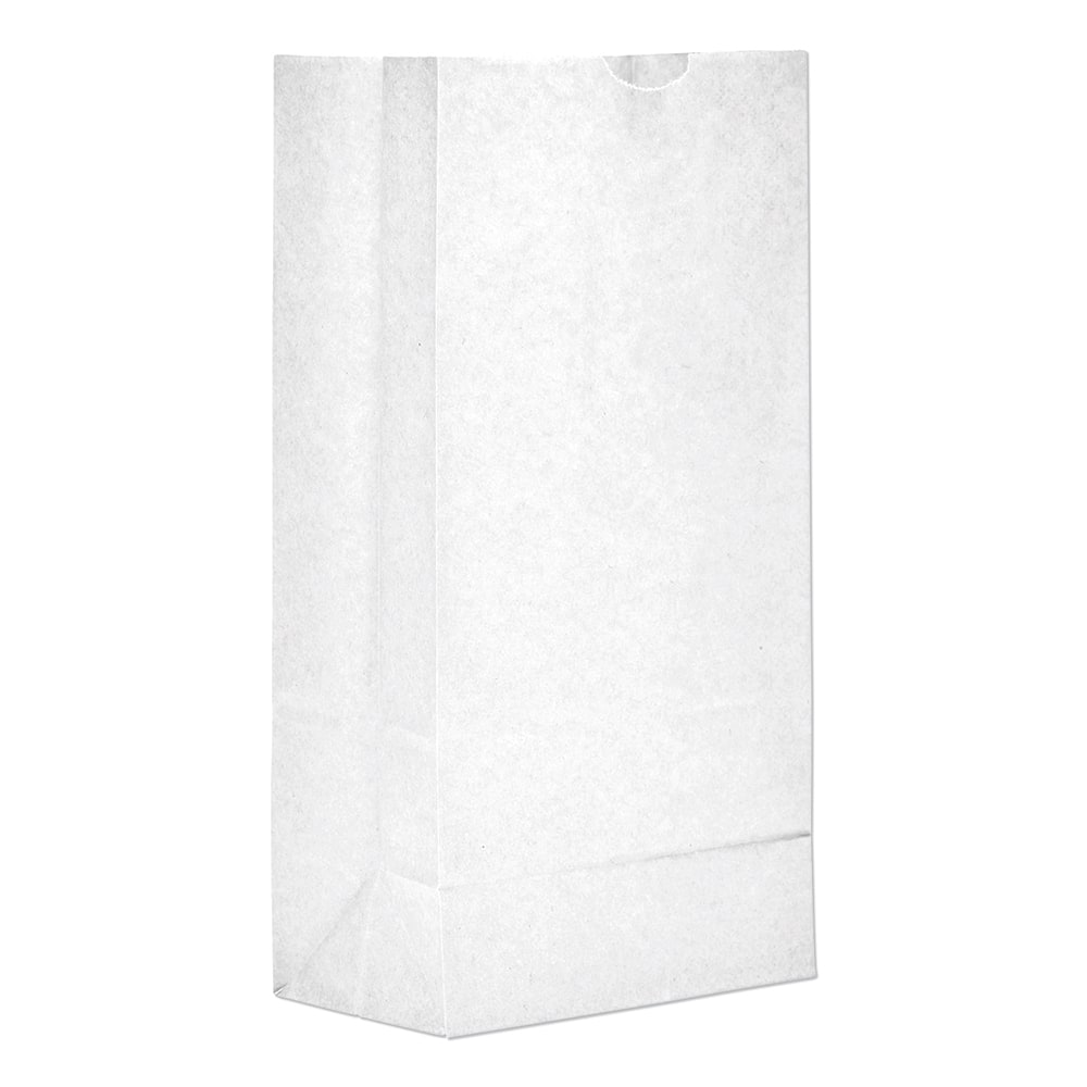 GEN - Paper Bags; Type: Grocery Bag ; Color: White ; Size: 6-1/8 x 4-11/64 x 12-7/16 ; Material: Paper - Exact Tool & Supply