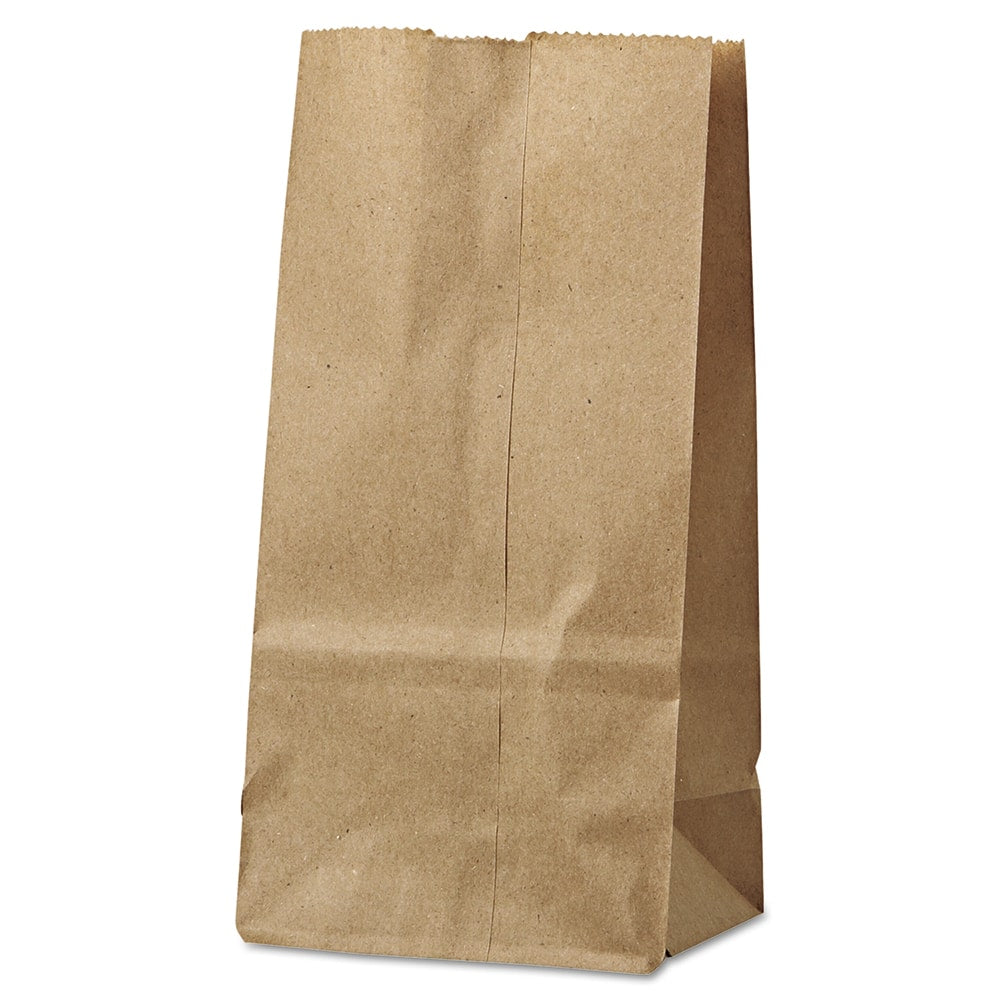 GEN - Paper Bags; Type: Grocery Bag ; Color: Kraft ; Size: 4-5/16 x 2-7/16 x 7-7/8 ; Material: Paper - Exact Tool & Supply