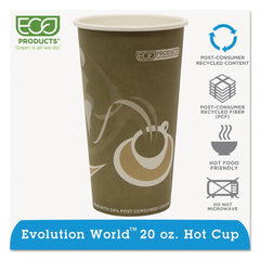 ECO PRODUCTS - Paper & Plastic Cups, Plates, Bowls & Utensils; Breakroom Accessory Type: Paper Cups ; Breakroom Accessory Description: Cups-Hot Drink; Paper ; Color: Multicolored - Exact Tool & Supply