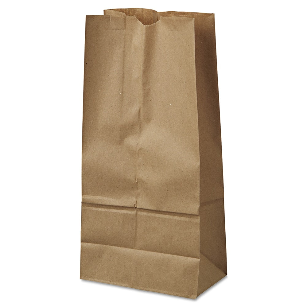 GEN - Paper Bags; Type: Grocery Bag ; Color: Kraft ; Size: 7-3/4 x 4-13/16 x 16 ; Material: Paper - Exact Tool & Supply