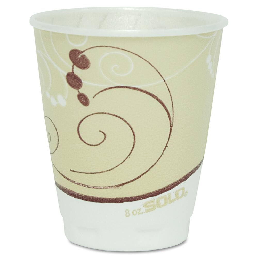 DART - Paper & Plastic Cups, Plates, Bowls & Utensils; Breakroom Accessory Type: Foam Cups ; Breakroom Accessory Description: Cups-Hot/Cold Drink; Foam ; Color: Beige - Exact Tool & Supply