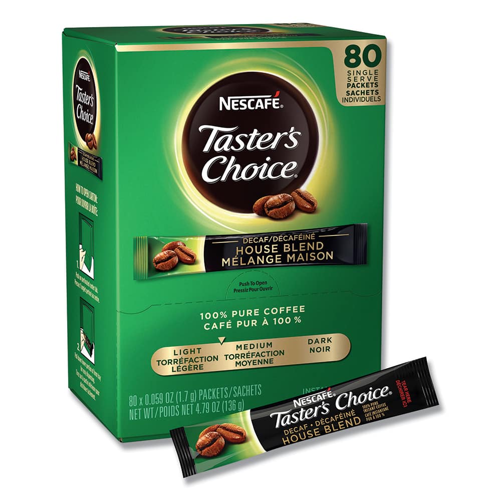 Nescafe - Coffee, Tea & Accessories; Breakroom Accessory Type: Coffee ; Breakroom Accessory Description: Beverages-Decaffeinated Coffee; Instant - Exact Tool & Supply