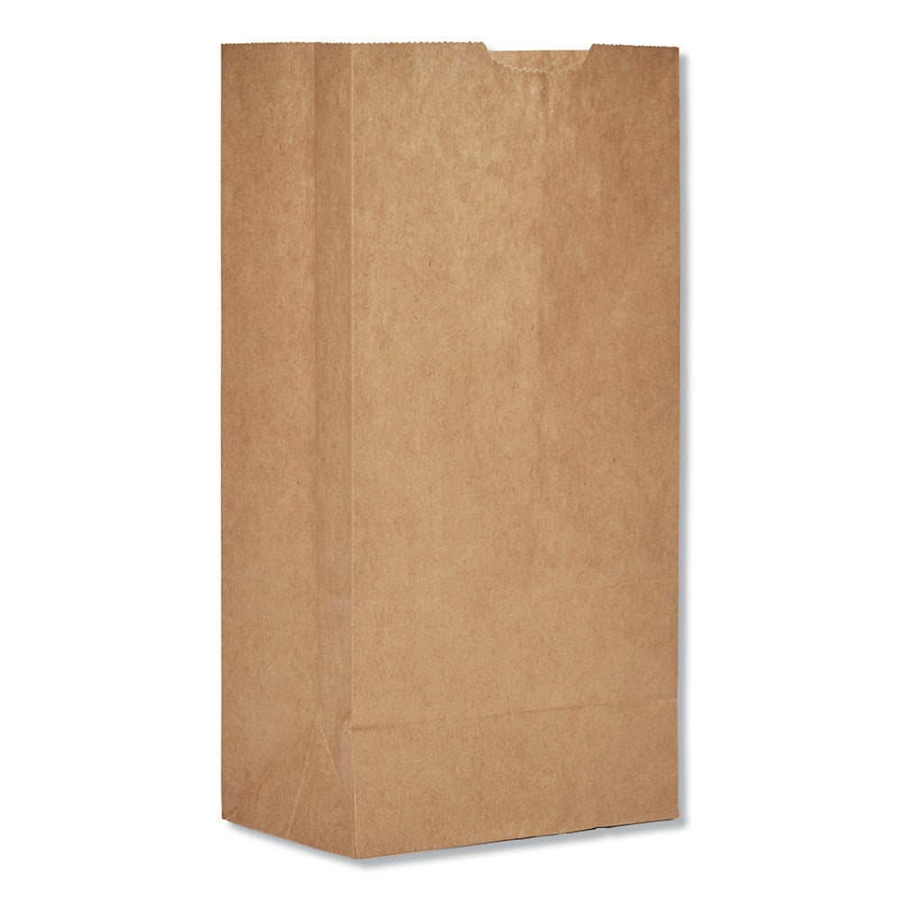 GEN - Paper Bags; Type: Grocery Bag ; Color: Kraft ; Size: 5 x 3-11/32 x 9-3/4 ; Material: Paper - Exact Tool & Supply