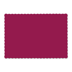 Hoffmaster - Paper & Plastic Cups, Plates, Bowls & Utensils; Breakroom Accessory Type: Tray Mat ; Breakroom Accessory Description: Mats-Tableware Placemat ; Color: Burgundy - Exact Tool & Supply