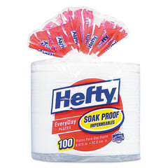 Hefty - Paper & Plastic Cups, Plates, Bowls & Utensils; Breakroom Accessory Type: Plates ; Breakroom Accessory Description: Dinnerware-Plate; Foam ; Color: Clear - Exact Tool & Supply