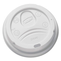Dixie - Paper & Plastic Cups, Plates, Bowls & Utensils; Breakroom Accessory Type: Hot Cup Lid ; Breakroom Accessory Description: Cup Lids-Hot Cup ; Color: White - Exact Tool & Supply