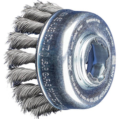PFERD - Cup Brushes; Brush Diameter (Inch): 2-3/4 ; Fill Material: Carbon Steel ; Filament/Wire Diameter (Decimal Inch): 0.0140 ; Wire Type: Full Cable Twist; Single ; Arbor Type: X-LOCK ; Arbor Hole Thread Size: X-LOCK - Exact Tool & Supply