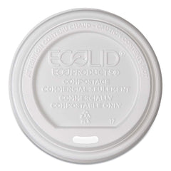 ECO PRODUCTS - Paper & Plastic Cups, Plates, Bowls & Utensils; Breakroom Accessory Type: Hot Cup Lid ; Breakroom Accessory Description: Cup Lids-Hot Cup ; Color: White - Exact Tool & Supply