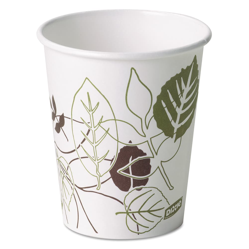 Dixie - Paper & Plastic Cups, Plates, Bowls & Utensils; Breakroom Accessory Type: Paper Cups ; Breakroom Accessory Description: Cups-Hot Drink; Paper ; Color: White - Exact Tool & Supply