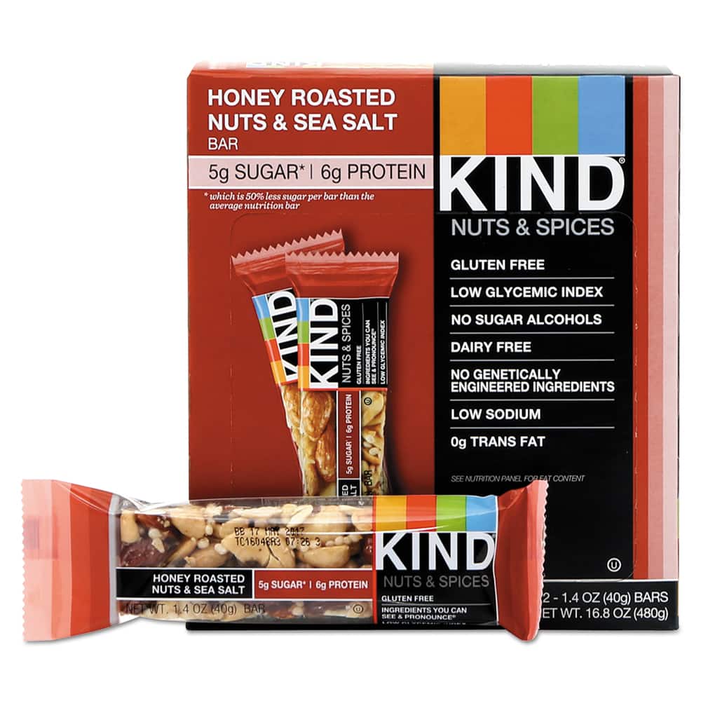 KIND - Snacks, Cookies, Candy & Gum; Breakroom Accessory Type: Nutrition Bar ; Breakroom Accessory Description: Food-Nutrition Bar - Exact Tool & Supply