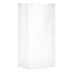 GEN - Paper Bags; Type: Grocery Bag ; Color: White ; Size: 5 x 3-11/32 x 9-3/4 ; Material: Paper - Exact Tool & Supply