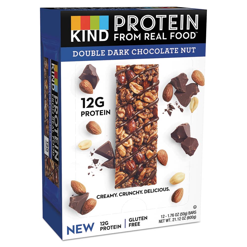 KIND - Snacks, Cookies, Candy & Gum; Breakroom Accessory Type: Protein Bar ; Breakroom Accessory Description: Food-Protein Bar - Exact Tool & Supply