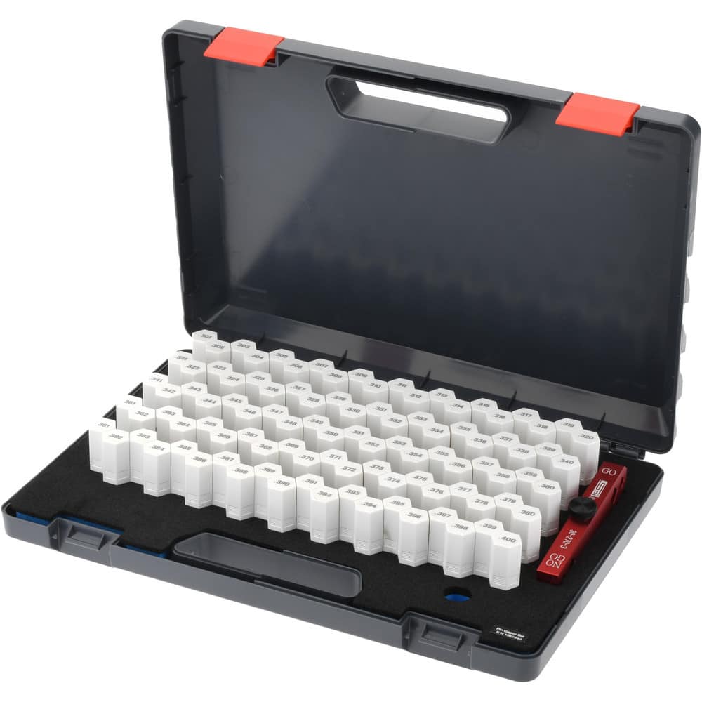 Class ZZ Plug Gage Set: 0.301 to 0.4″ Range, 100 Pc +0.000000 to 0.000500″ Tolerance