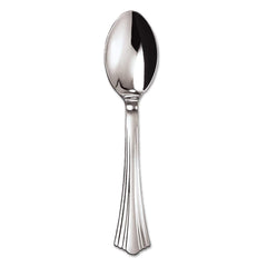 WNA - Paper & Plastic Cups, Plates, Bowls & Utensils; Breakroom Accessory Type: Soup Spoon ; Breakroom Accessory Description: Utensils-Disposable Soup Spoon ; Color: Silver - Exact Tool & Supply
