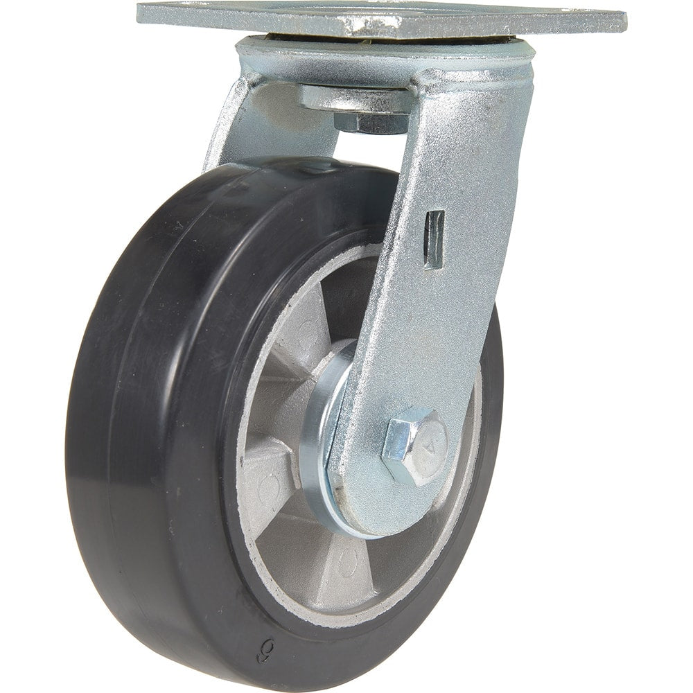 Vestil - Standard Casters; Mount: With Holes ; Style: Swivel ; Wheel Diameter: 6 (Inch); Wheel Width: 2 (Inch); Overall Height (Inch): 7-1/2 ; Load Capacity (Lb.): 771.000 - Exact Tool & Supply