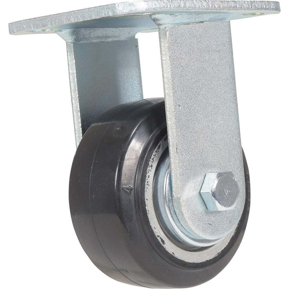 Vestil - Standard Casters; Mount: With Holes ; Style: Rigid ; Wheel Diameter: 4 (Inch); Wheel Width: 2 (Inch); Overall Height (Inch): 5-9/16 ; Load Capacity (Lb.): 551.000 - Exact Tool & Supply