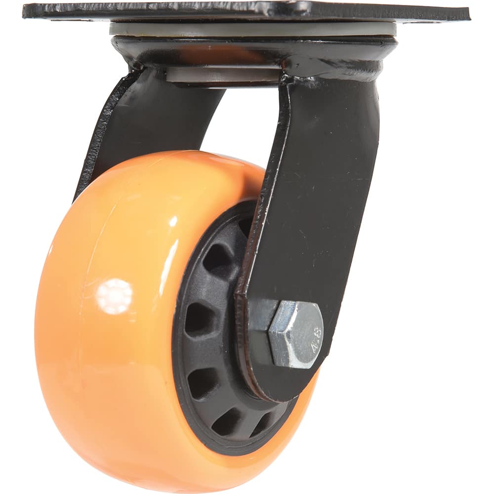 Vestil - Standard Casters; Mount: With Holes ; Style: Swivel ; Wheel Diameter: 4 (Inch); Wheel Width: 2 (Inch); Overall Height (Inch): 5-1/2 ; Load Capacity (Lb.): 594.000 - Exact Tool & Supply