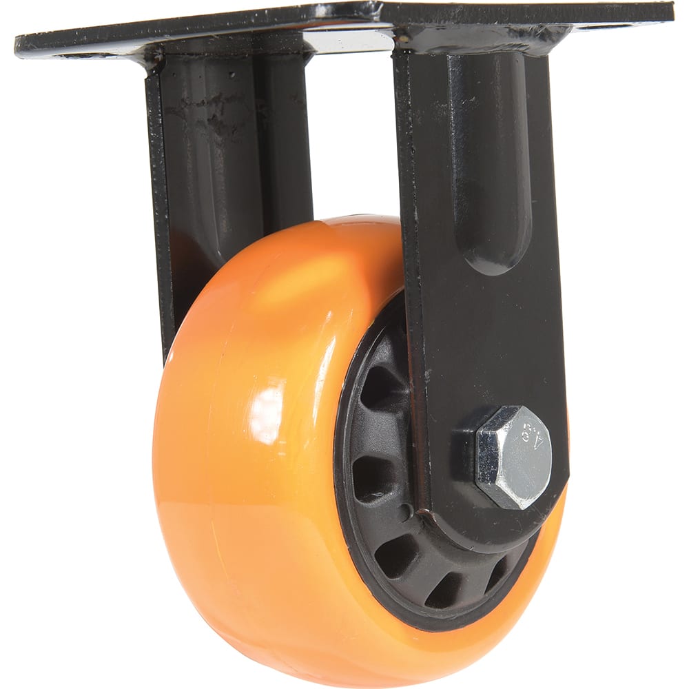 Vestil - Standard Casters; Mount: With Holes ; Style: Rigid ; Wheel Diameter: 4 (Inch); Wheel Width: 2 (Inch); Overall Height (Inch): 5-1/2 ; Load Capacity (Lb.): 594.000 - Exact Tool & Supply