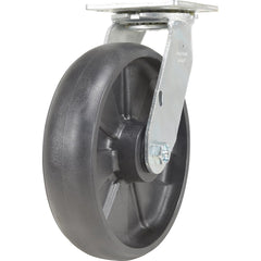 Vestil - Standard Casters; Mount: With Holes ; Style: Swivel ; Wheel Diameter: 8 (Inch); Wheel Width: 2 (Inch); Overall Height (Inch): 5-1/2 ; Load Capacity (Lb.): 1250.000 - Exact Tool & Supply