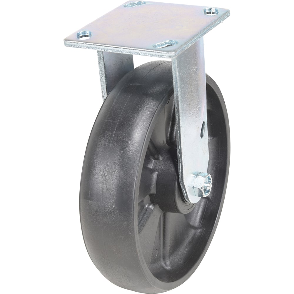 Vestil - Standard Casters; Mount: With Holes ; Style: Rigid ; Wheel Diameter: 8 (Inch); Wheel Width: 2 (Inch); Overall Height (Inch): 5-1/2 ; Load Capacity (Lb.): 1250.000 - Exact Tool & Supply