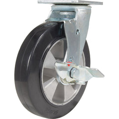 Vestil - Standard Casters; Mount: With Holes ; Style: Swivel w/Brake ; Wheel Diameter: 8 (Inch); Wheel Width: 2 (Inch); Overall Height (Inch): 9-1/2 ; Load Capacity (Lb.): 881.000 - Exact Tool & Supply