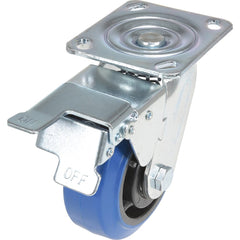 Vestil - Standard Casters; Mount: With Holes ; Style: Swivel w/Total Brake ; Wheel Diameter: 5 (Inch); Wheel Width: 2 (Inch); Overall Height (Inch): 6-1/2 ; Load Capacity (Lb.): 550.000 - Exact Tool & Supply