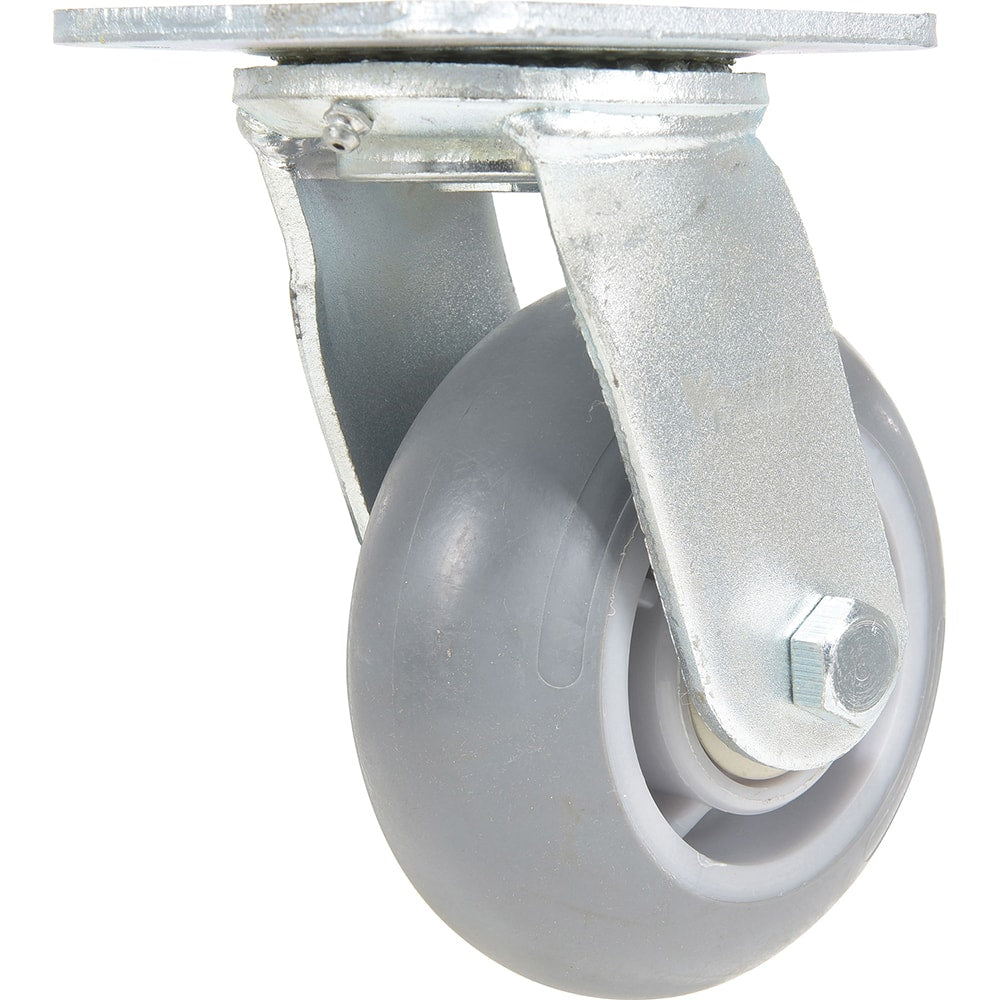 Vestil - Standard Casters; Mount: With Holes ; Style: Swivel ; Wheel Diameter: 5 (Inch); Wheel Width: 2 (Inch); Overall Height (Inch): 6-1/2 ; Load Capacity (Lb.): 551.000 - Exact Tool & Supply