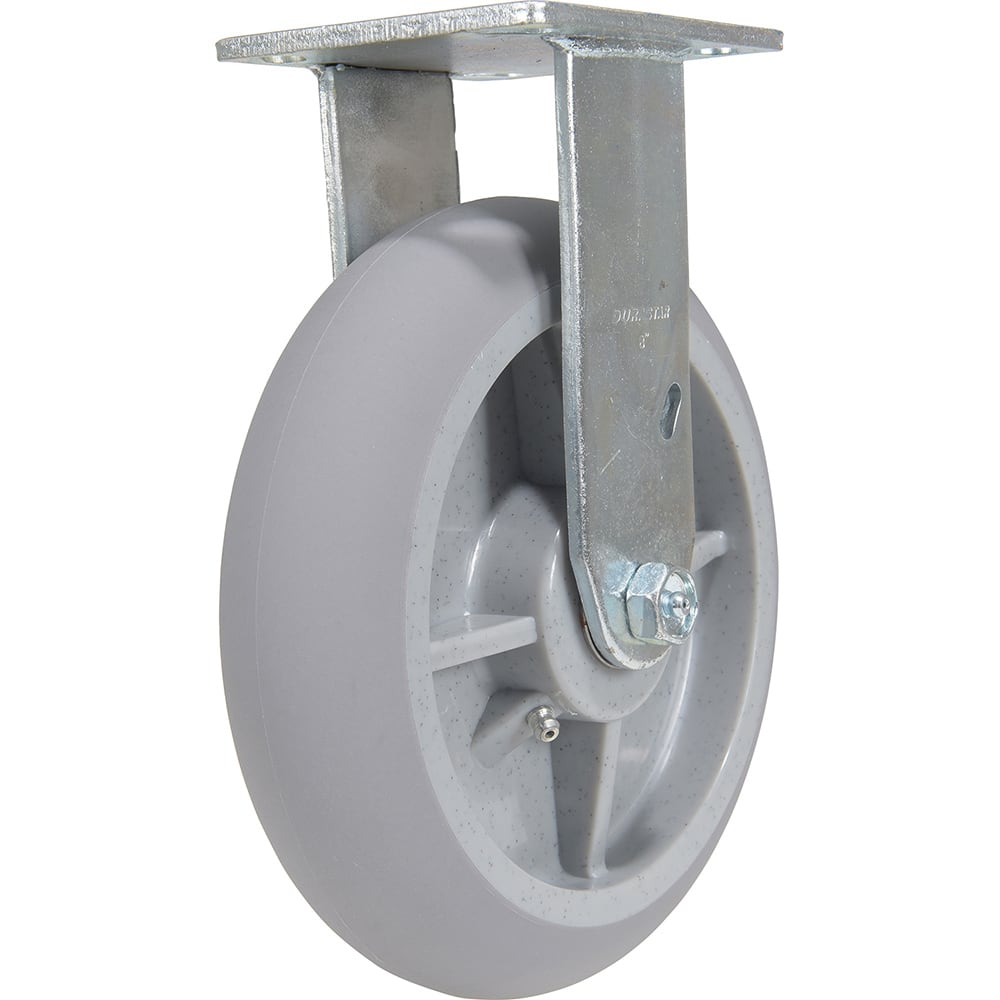 Vestil - Standard Casters; Mount: With Holes ; Style: Rigid ; Wheel Diameter: 8 (Inch); Wheel Width: 2 (Inch); Overall Height (Inch): 9-1/2 ; Load Capacity (Lb.): 675.000 - Exact Tool & Supply
