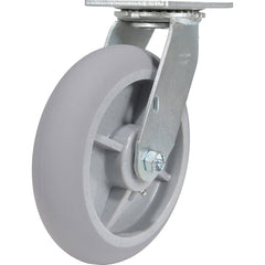 Vestil - Standard Casters; Mount: With Holes ; Style: Swivel ; Wheel Diameter: 8 (Inch); Wheel Width: 2 (Inch); Overall Height (Inch): 9-1/2 ; Load Capacity (Lb.): 675.000 - Exact Tool & Supply