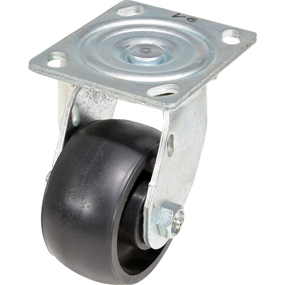 Vestil - Standard Casters; Mount: With Holes ; Style: Swivel ; Wheel Diameter: 4 (Inch); Wheel Width: 2 (Inch); Overall Height (Inch): 5-1/2 ; Load Capacity (Lb.): 800.000 - Exact Tool & Supply