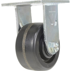 Vestil - Standard Casters; Mount: With Holes ; Style: Rigid ; Wheel Diameter: 4 (Inch); Wheel Width: 2 (Inch); Overall Height (Inch): 5-1/2 ; Load Capacity (Lb.): 800.000 - Exact Tool & Supply