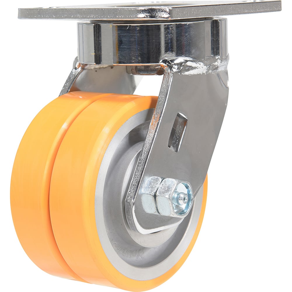Vestil - Standard Casters; Mount: With Holes ; Style: Rigid ; Wheel Diameter: 4 (Inch); Wheel Width: 2 (Inch); Overall Height (Inch): 5-1/2 ; Load Capacity (Lb.): 1000.000 - Exact Tool & Supply